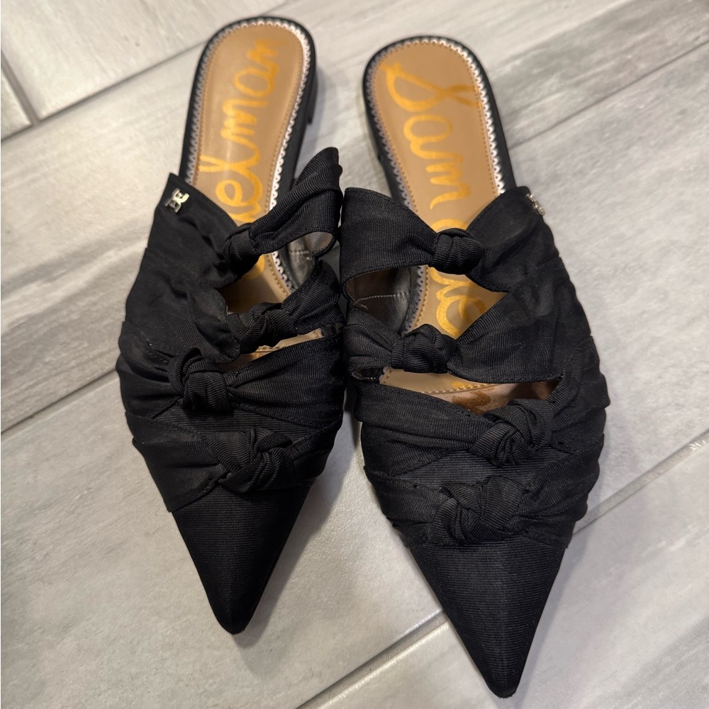 Sam Edelman Black Mules with Sleek Design